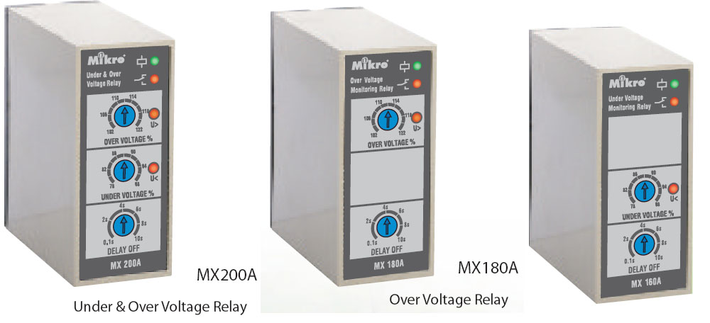 Relay bảo vệ điện áp MX 200A - 380